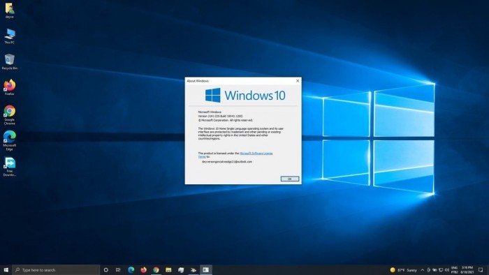 微软发布Win10 21H2/21H1新预览版Build 19044.1200