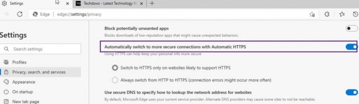 Edge 92迎来Automatic HTTPS：可选默认启用更安全的网络连接