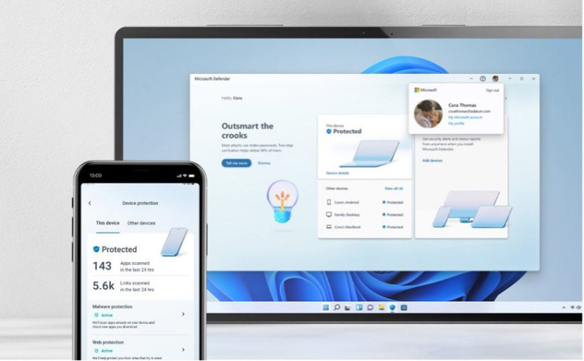 微软 Defender Win11 版全新界面再曝光，还将登陆安卓手机和 Mac 设备