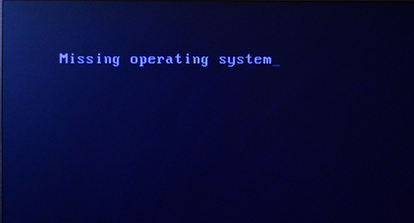 电脑开机显示 missing operating system 怎么解决！